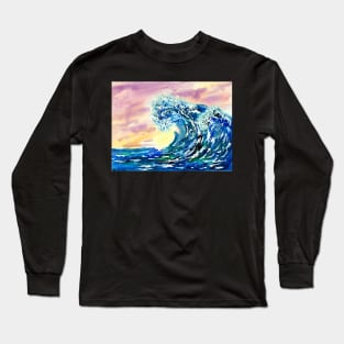 Summer Waves Sunset Long Sleeve T-Shirt